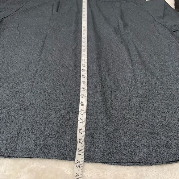 New Chef Works Black Short Sleeve Geometric Work Button Down Shirt Size 4XL Top - Picture 6 of 7